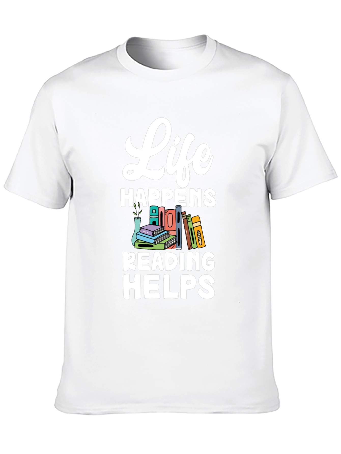 Black Life Happens Reading Helps T-Shirt view 10