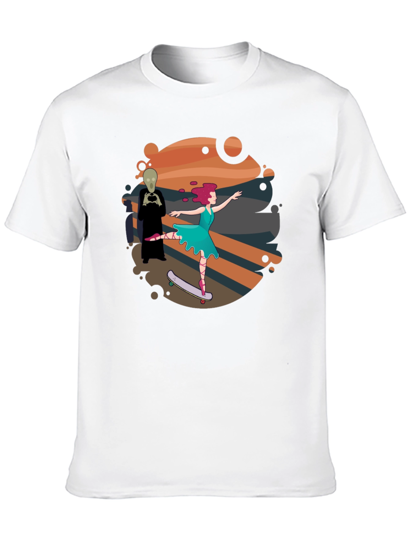 Black Ballet Skater Tee - Unique Graphic Design view 10