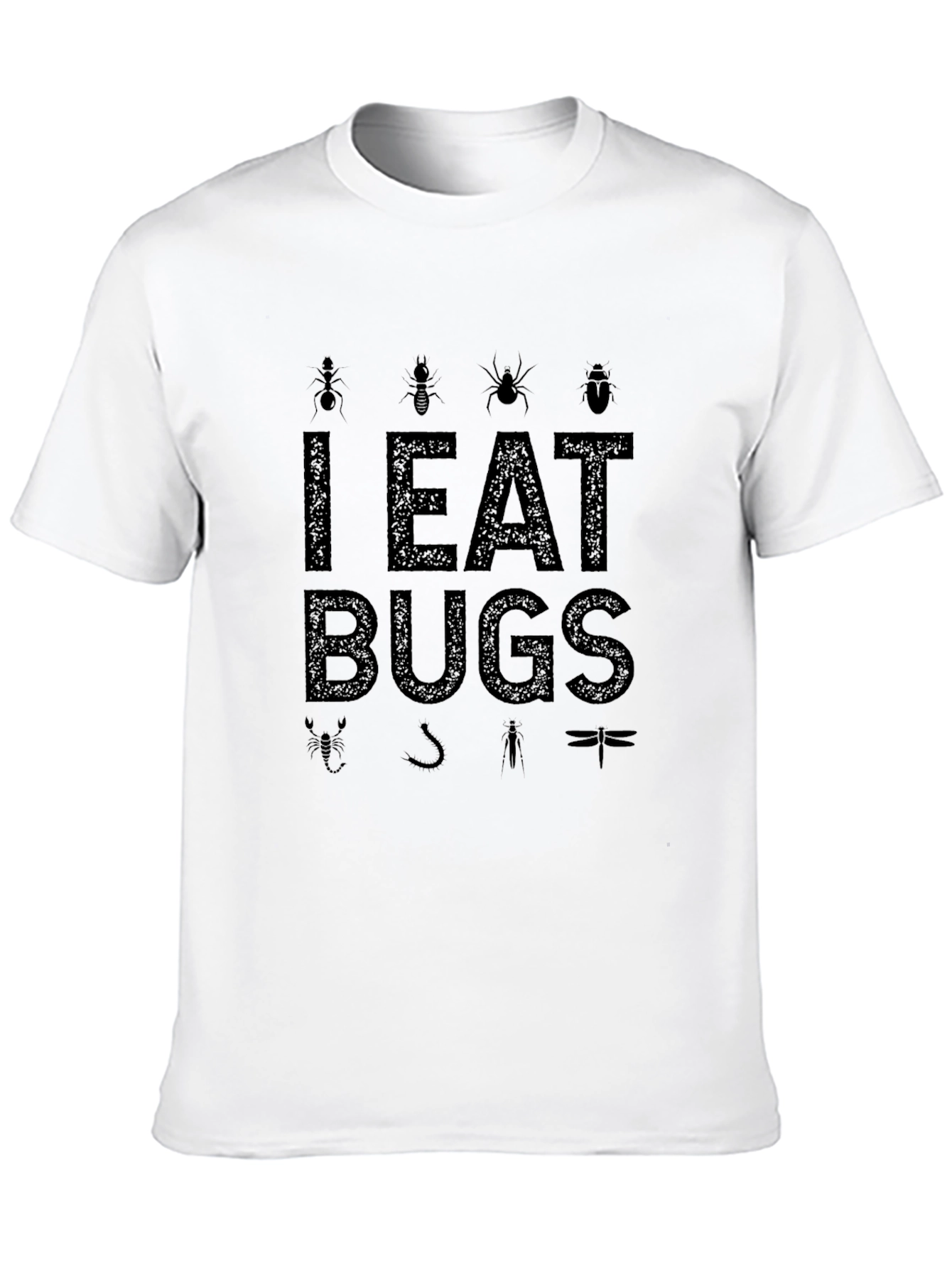 Black I Eat Bugs Graphic T-Shirt view 10