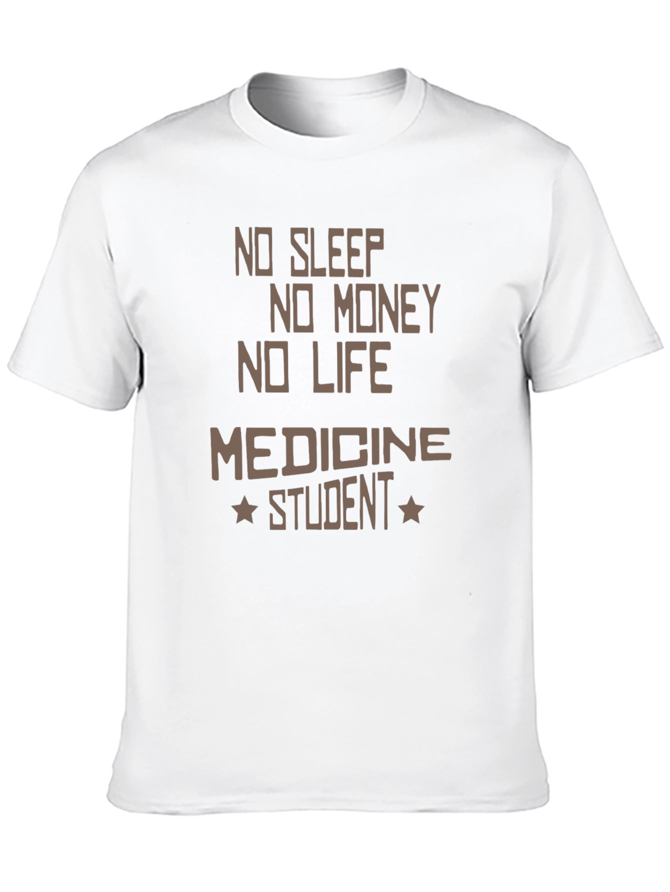 Black No Sleep Medicine Student Graphic Tee view 10