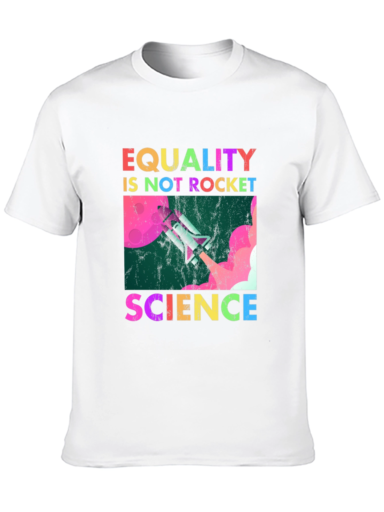 Black Equality is Not Rocket Science T-Shirt view 10