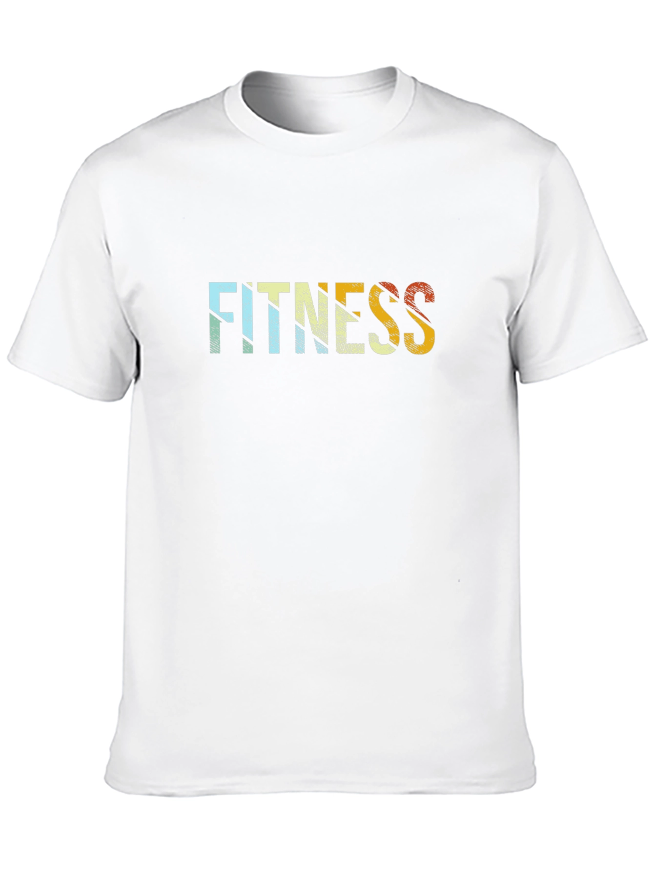 Black Retro Fitness Graphic Tee - Black Cotton Blend view 10