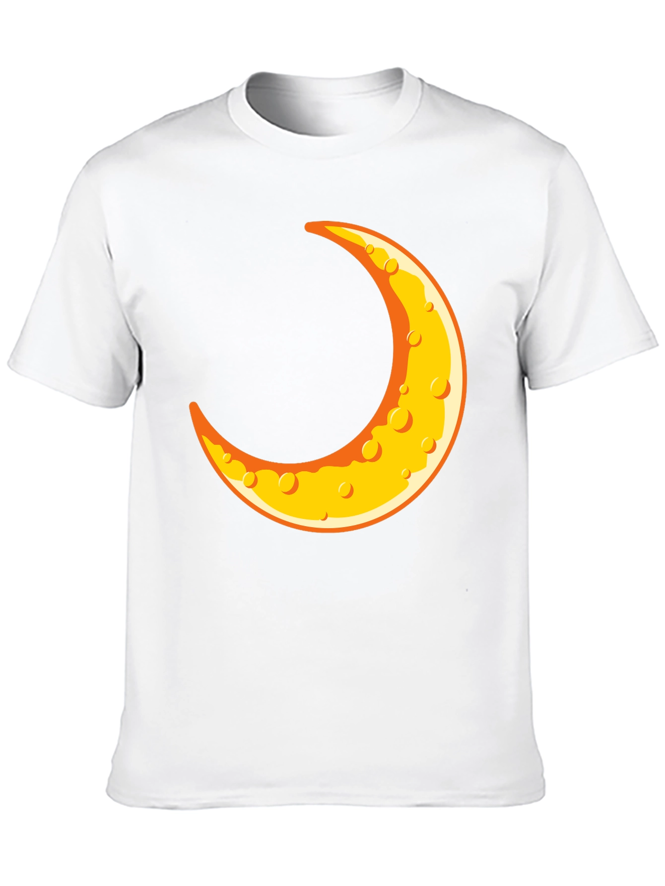 Black Crescent Moon Graphic T-Shirt - Black Crew Neck Tee view 10