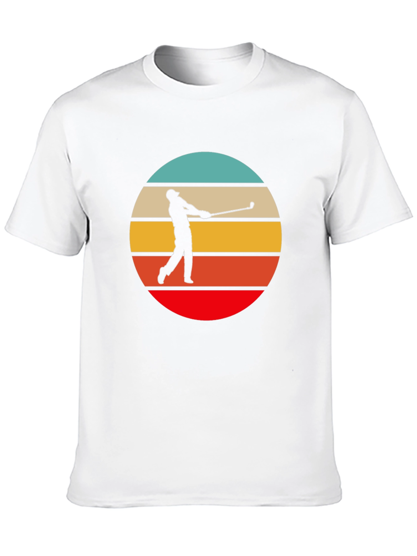 Black Retro Golfer Graphic Tee view 10