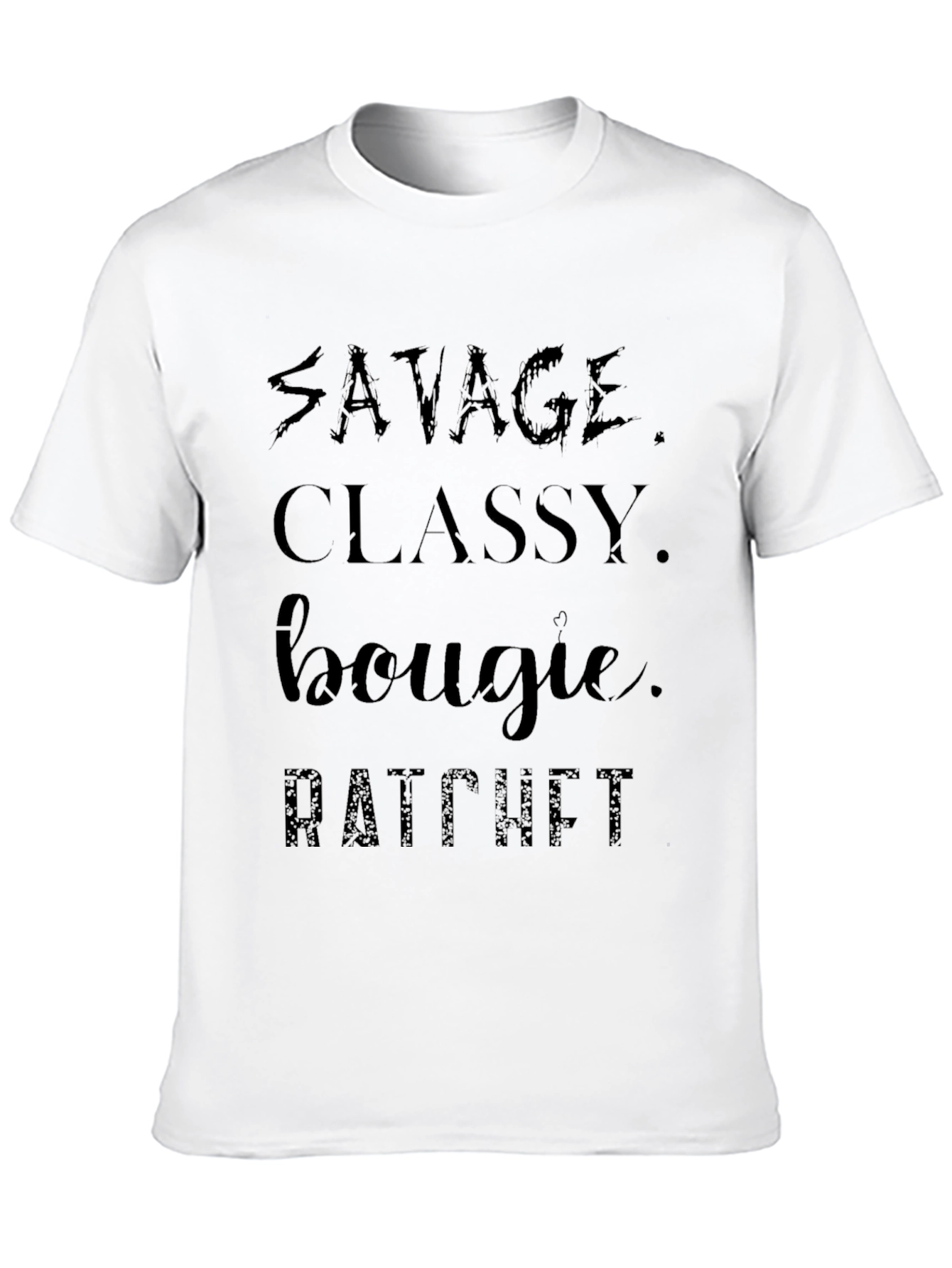 Black Savage Classy Bougie Ratchet Black T-Shirt view 10
