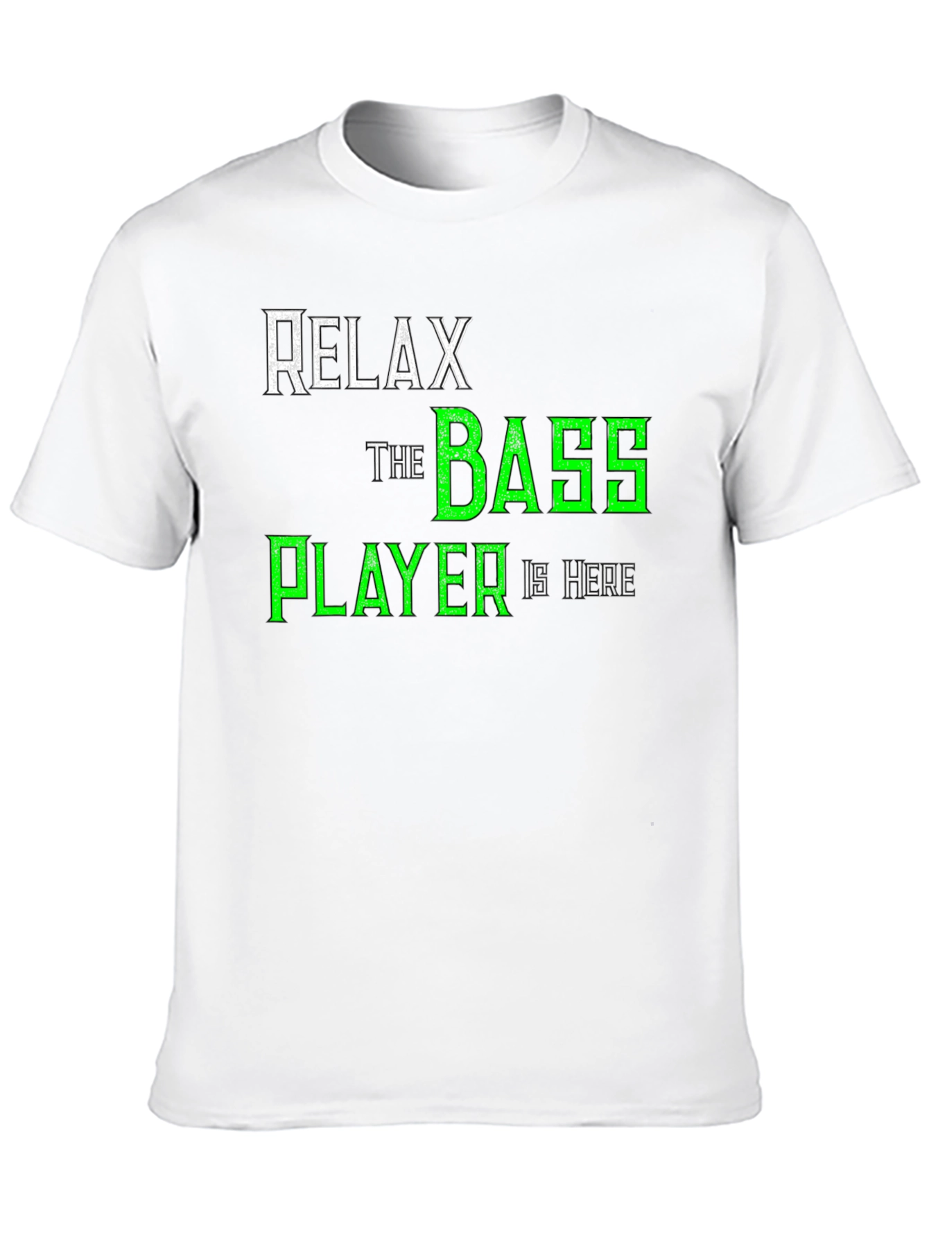 Black Relax The Bass Player Is Here T-Shirt - Music Lover Tee view 10