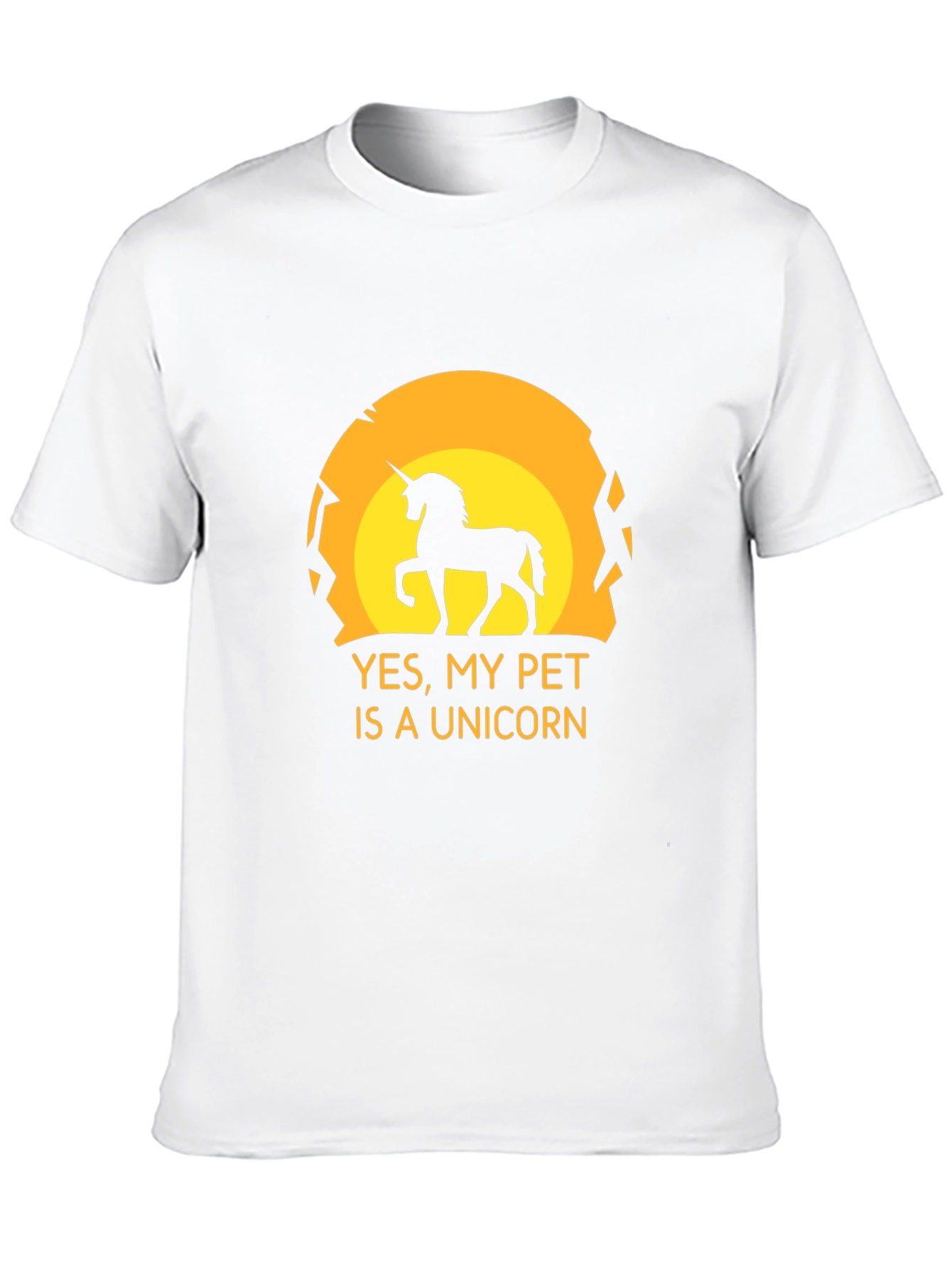 Black Unicorn Pet Graphic Tee - Black Novelty T-Shirt view 10