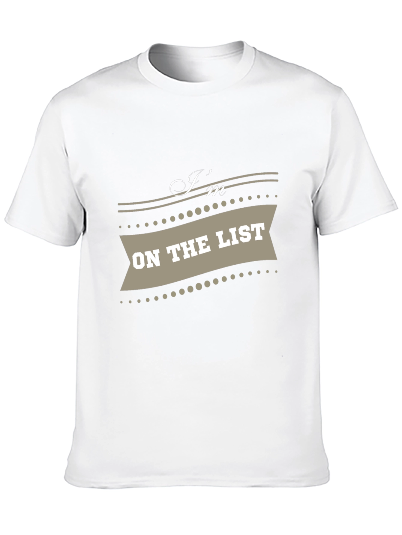 Black I'm on the List Graphic Tee - Trendy Casual Wear view 10