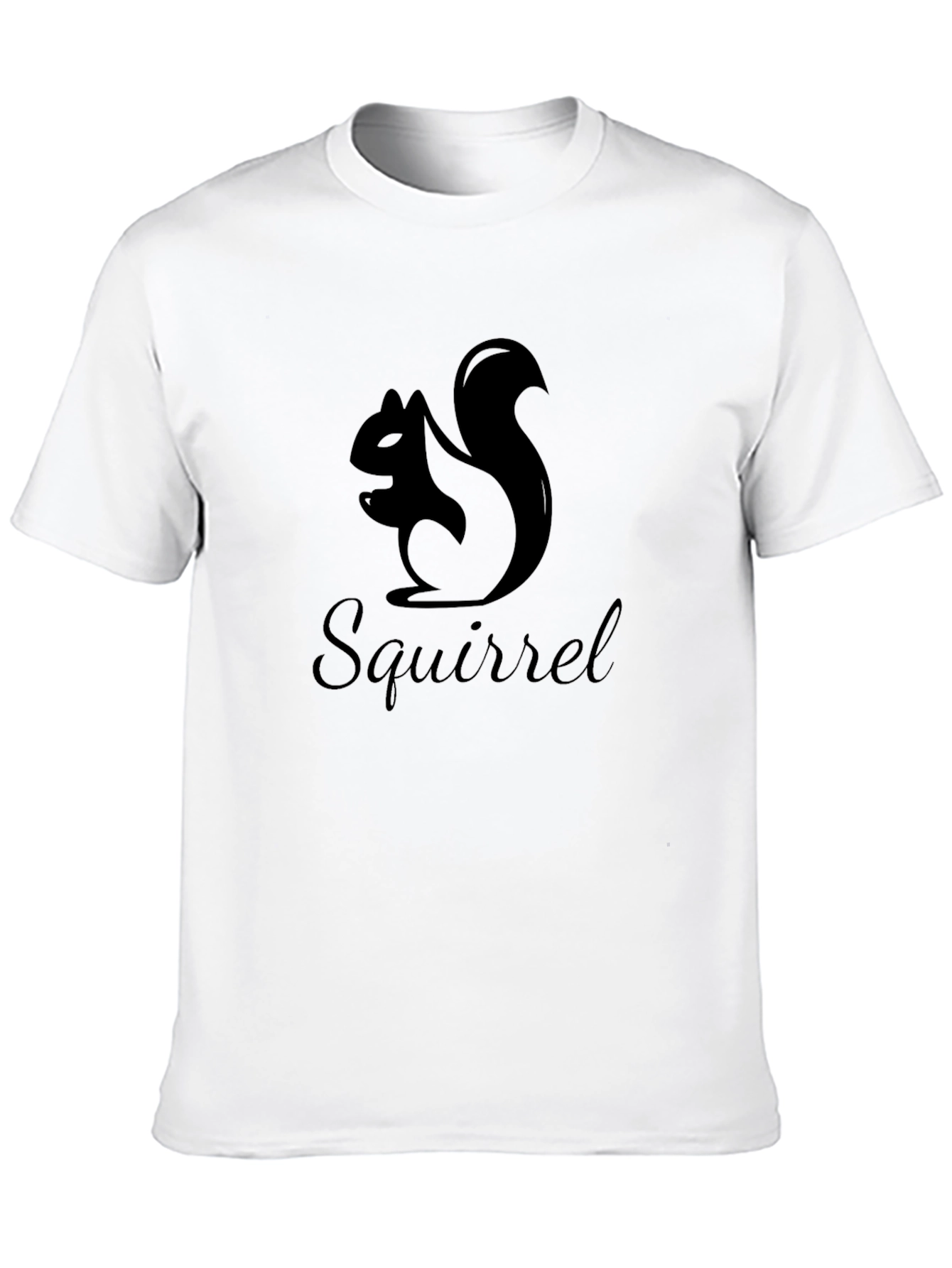 Black Squirrel Graphic Black T-Shirt view 10