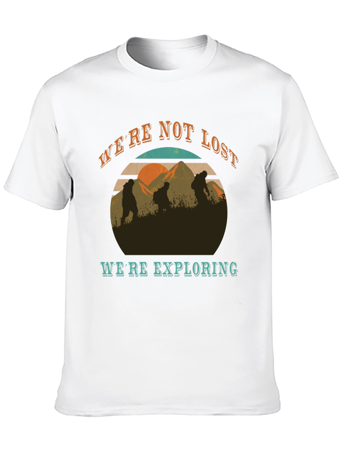 Black We're Not Lost T-Shirt view 10