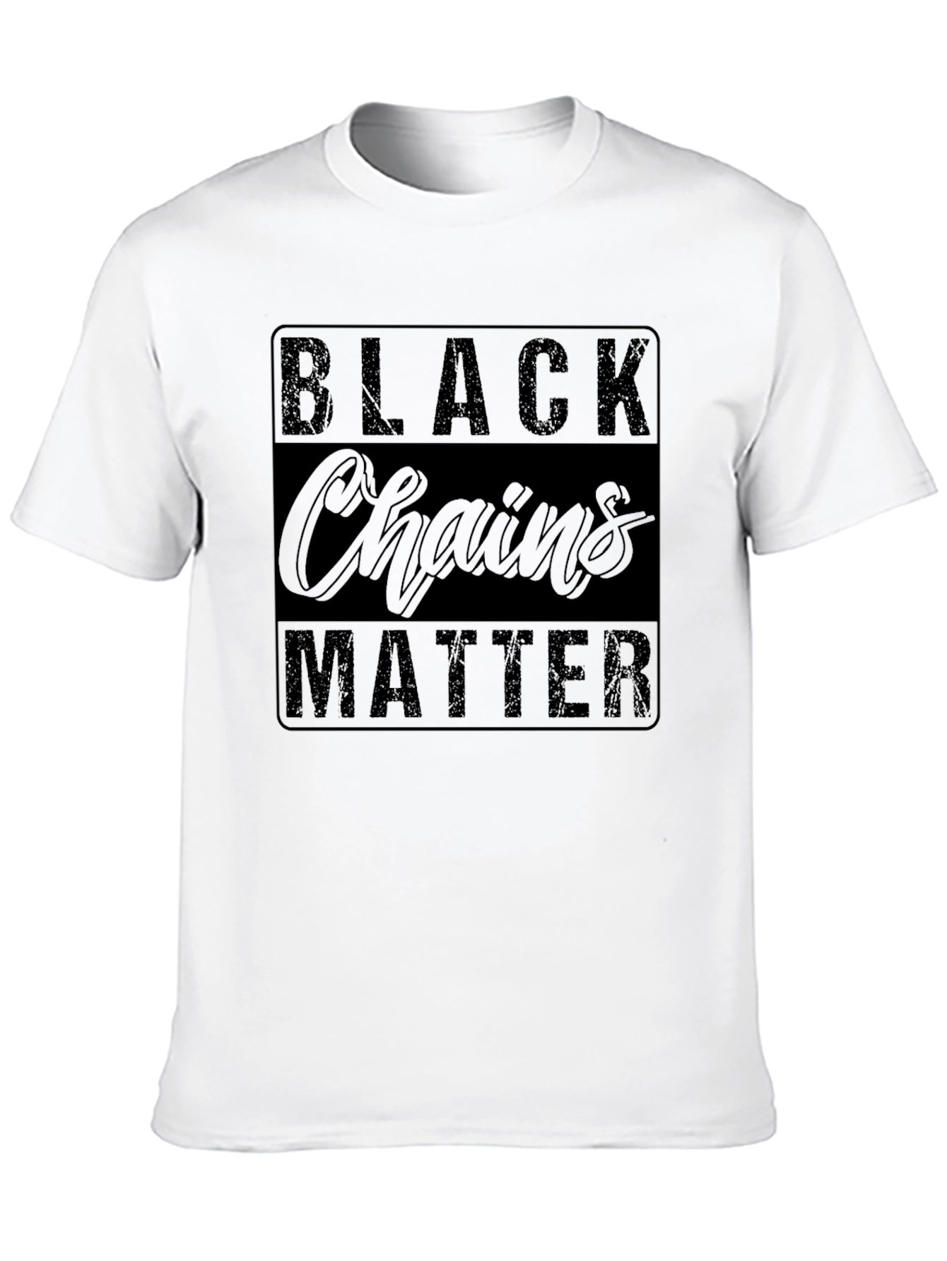 Black Black Chains Matter Graphic T-Shirt view 10
