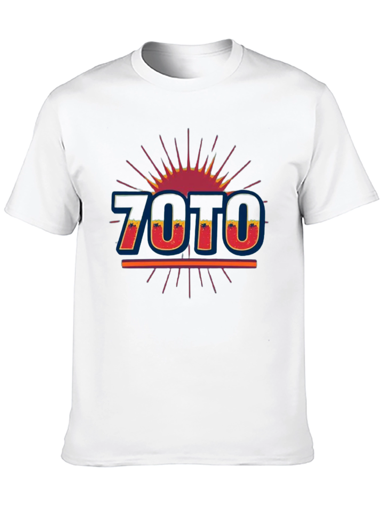 Black Retro 7070 Graphic Tee - Vintage Style T-Shirt view 10