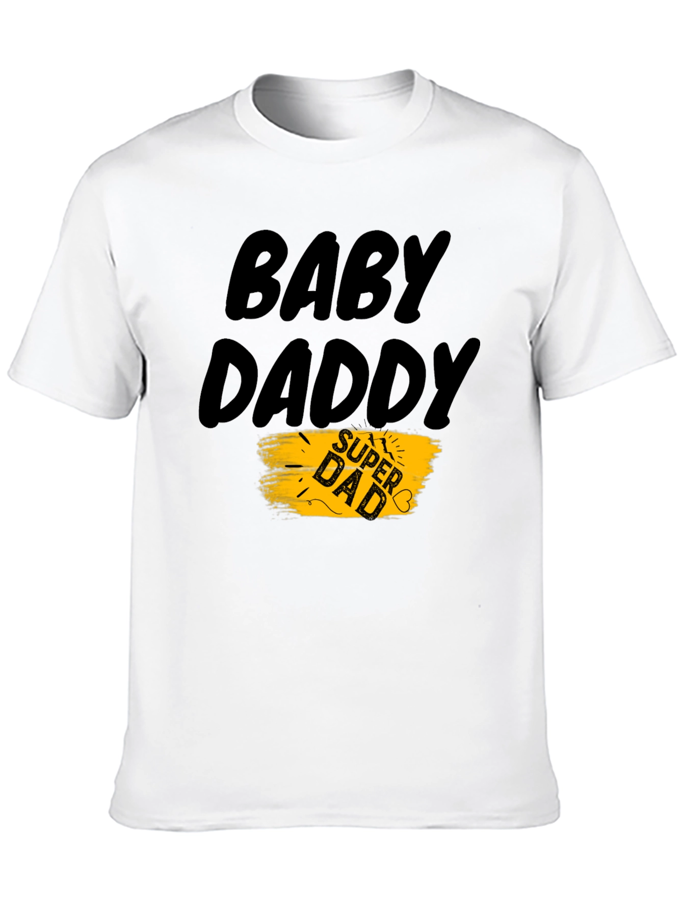 Black Baby Daddy Super Dad T-Shirt view 10