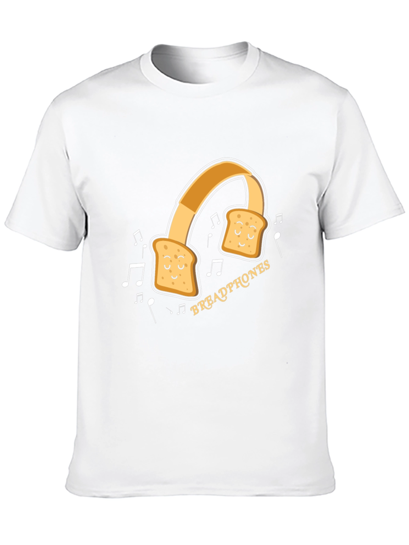 Black Breadphones Graphic T-Shirt: Music & Humor in Style view 10
