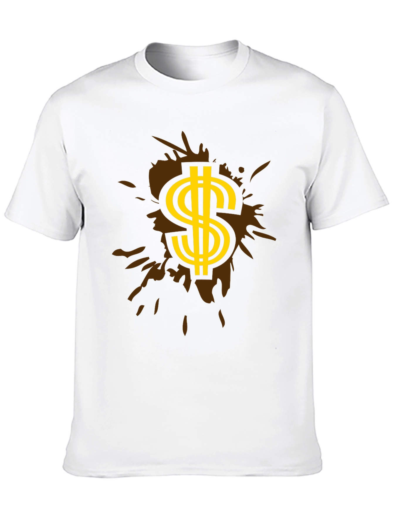 Black Stylish Black T-Shirt with Dollar Sign Graphic view 10