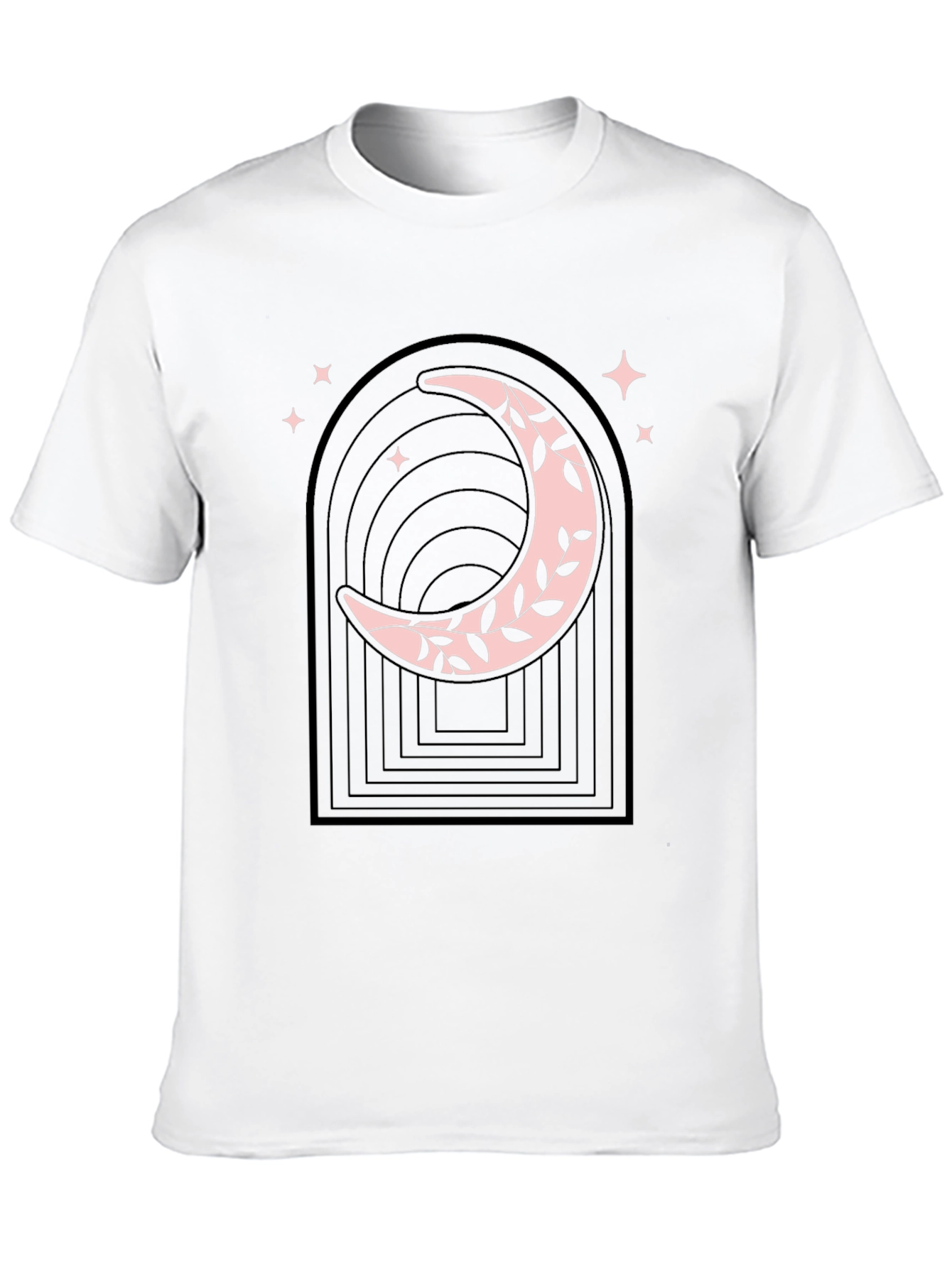 Black Mystic Moon Graphic Tee - Stylish Black Cotton T-Shirt view 10