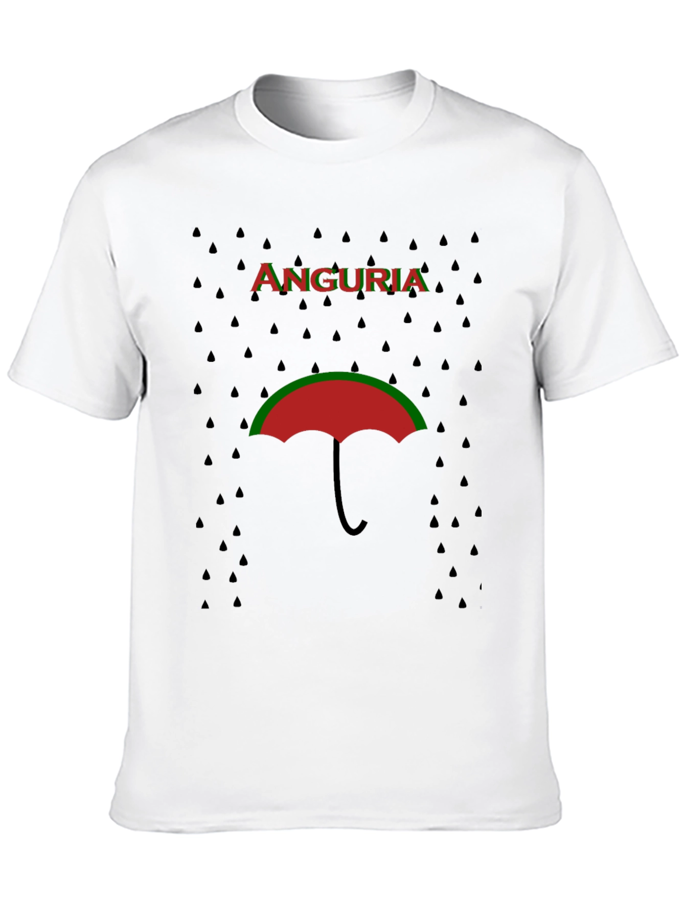 Black Anguria Umbrella T-Shirt - Unique Graphic Tee view 10