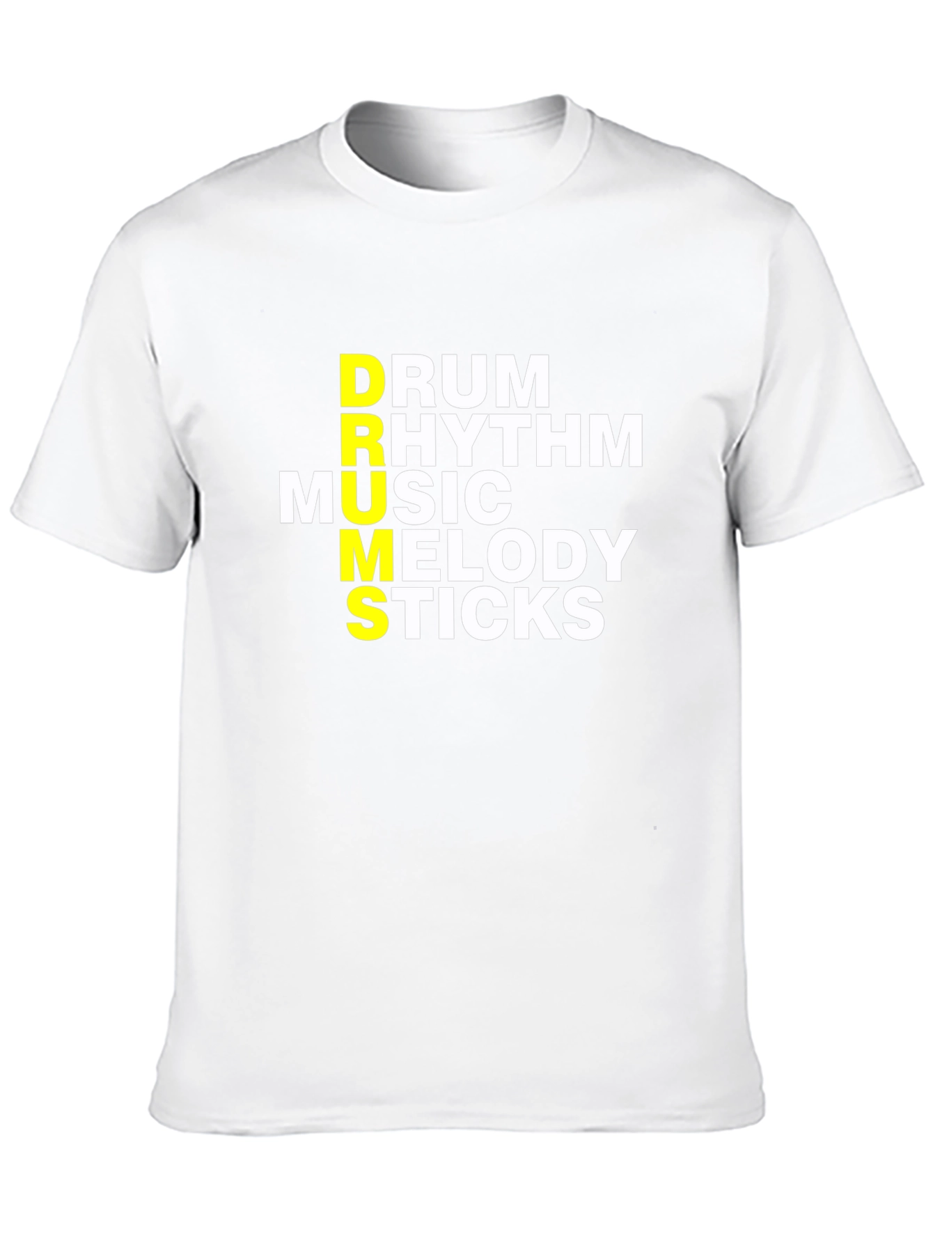 Black Drum Music Sticks T-Shirt - Musician Tee view 10
