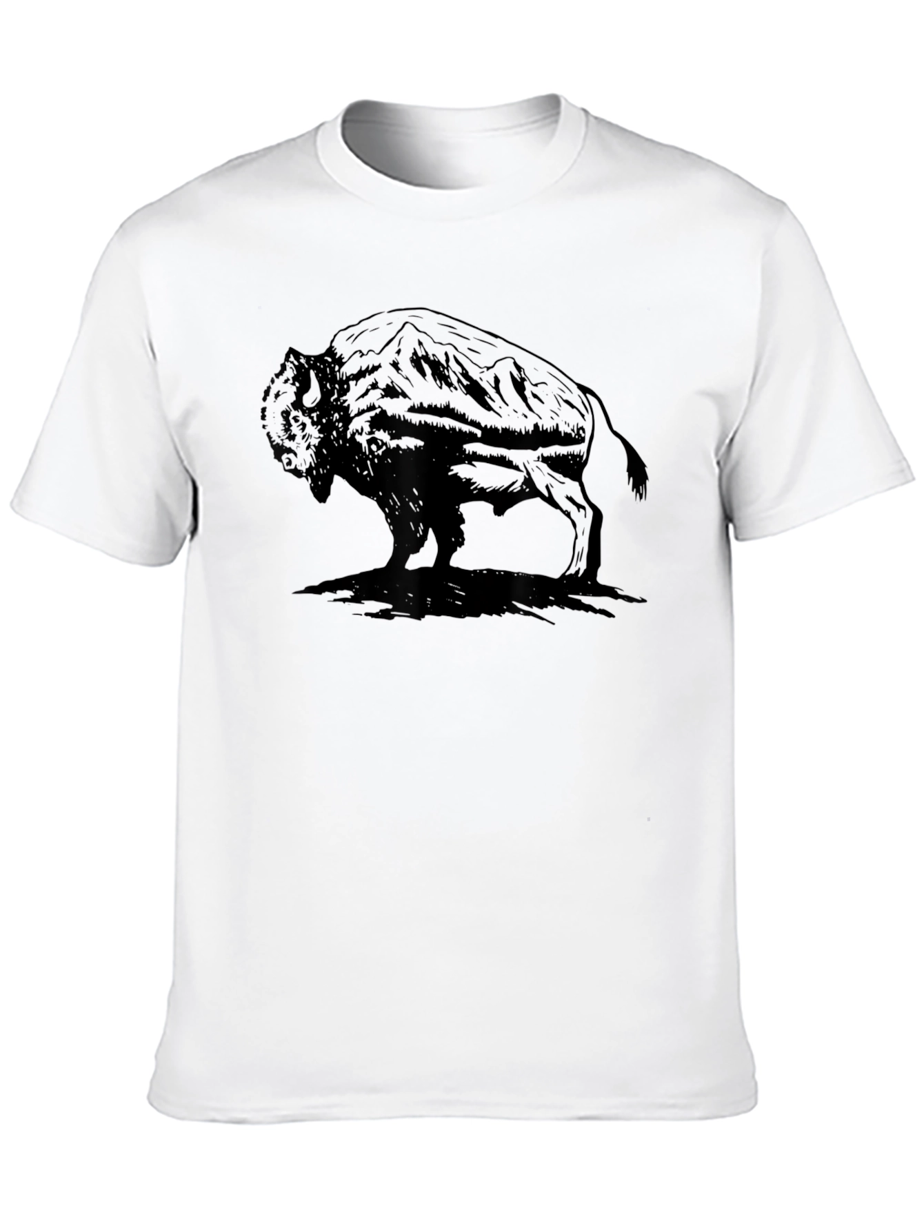 Black Bison Graphic T-Shirt - Black view 10