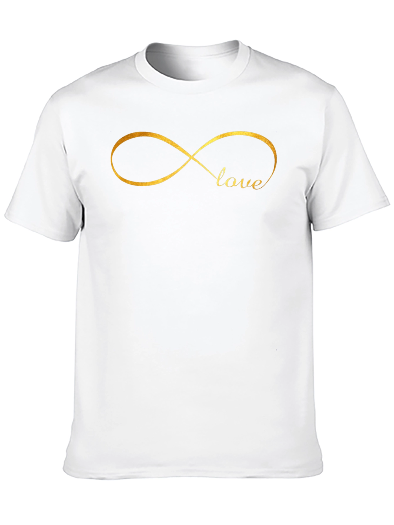 Black Love Infinity Symbol Black T-Shirt view 10