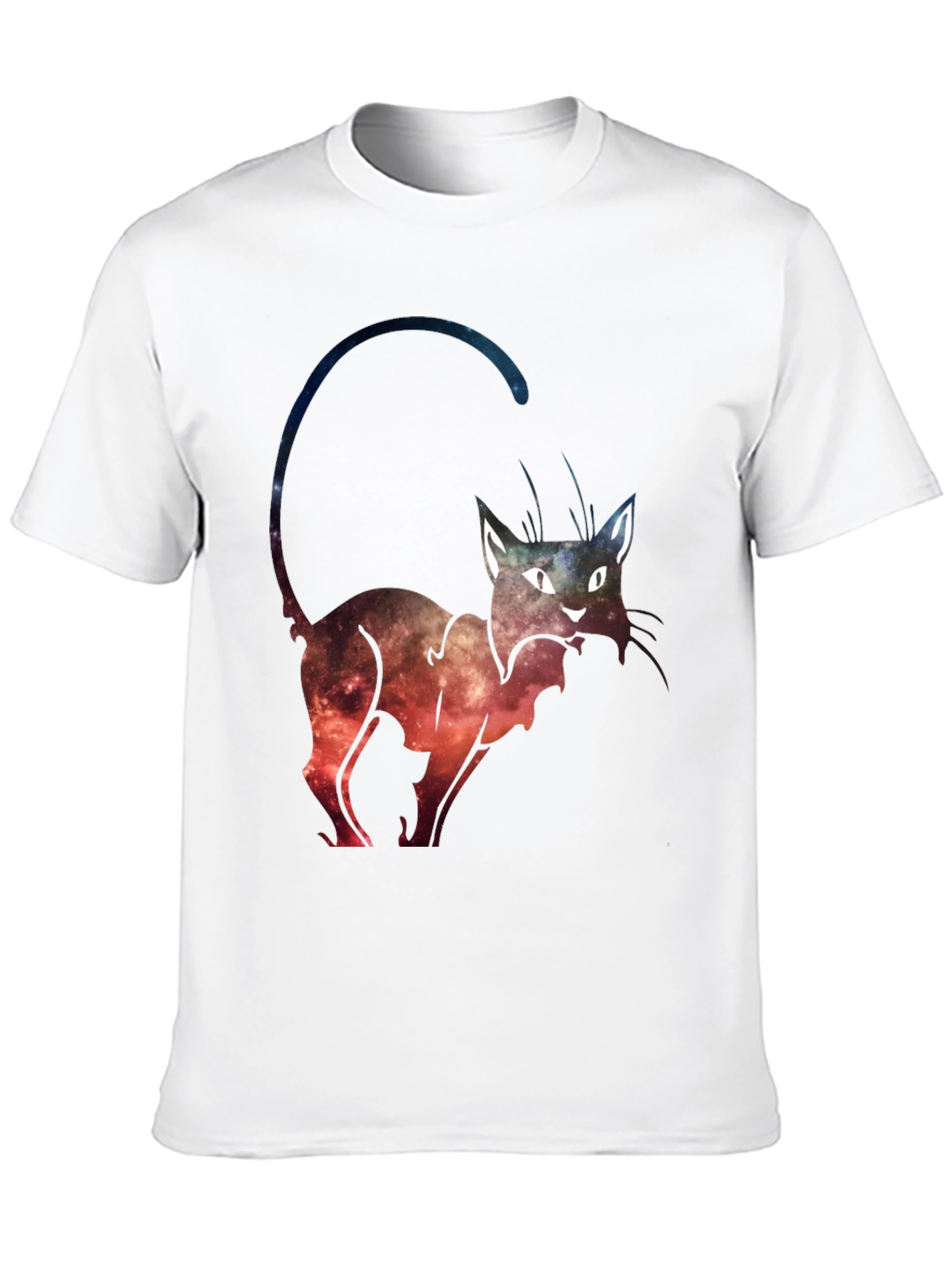 Black Cosmic Cat Graphic Tee view 10