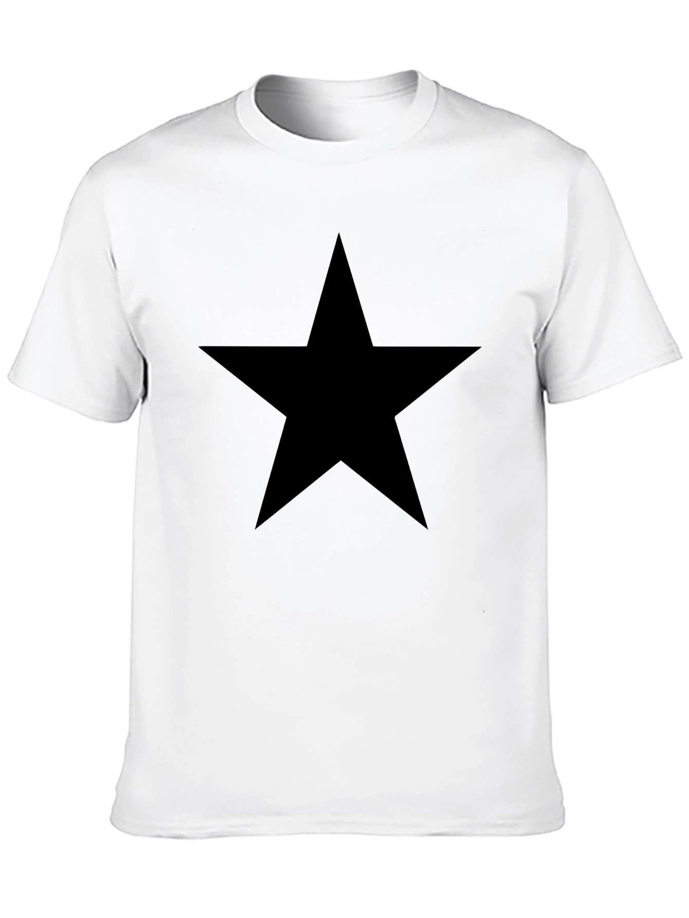 Black Bold Black Star Tee - Classic Casual Style view 10