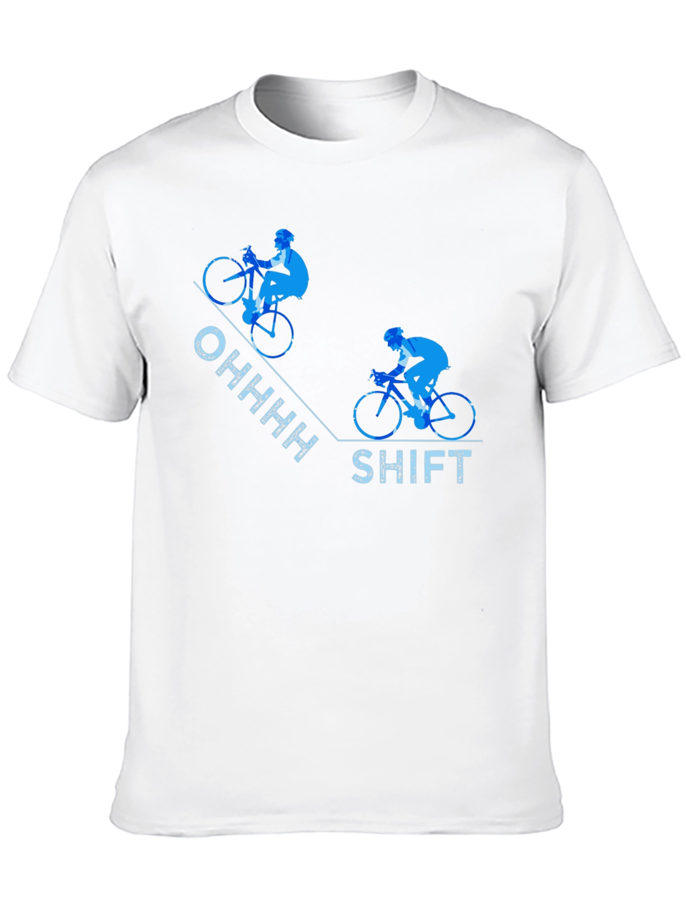 Black Funny Cycling T-Shirt - Ohhhh Shift view 10