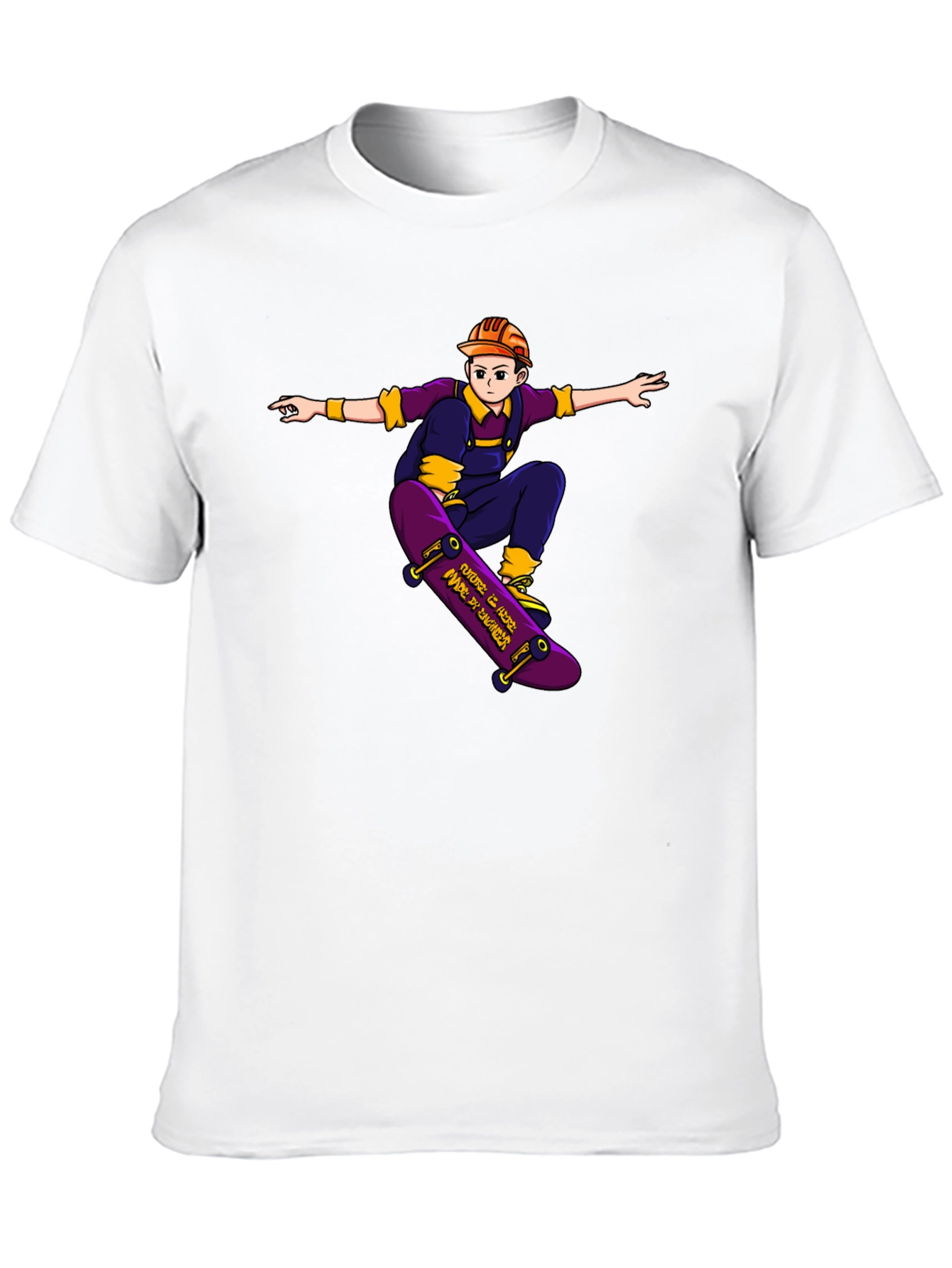 Black Skateboarding Builder Graphic Tee - Cool Casual Style view 10