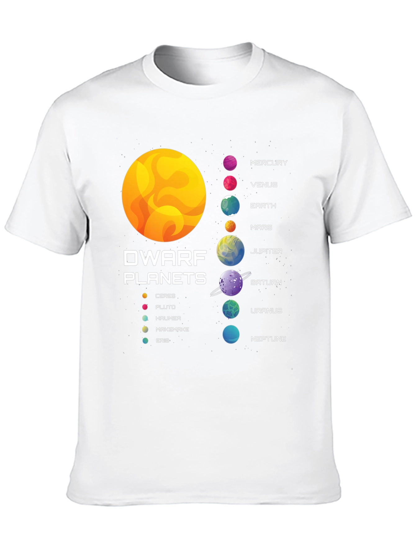 Black Planets Graphic T-Shirt - Astronomy Tee view 10