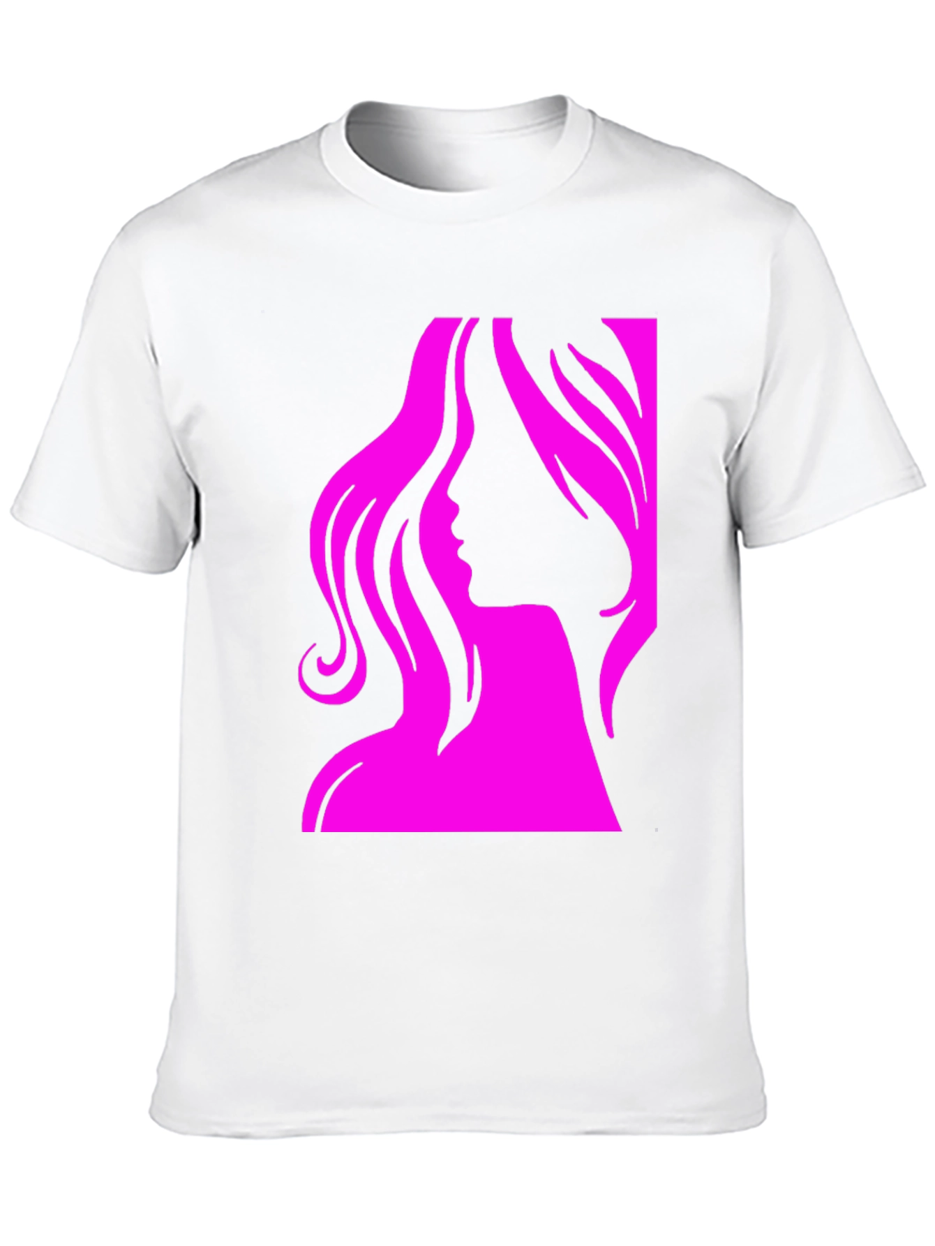 Woman Silhouette Graphic Tee - Stylish Black T-Shirt - 10
