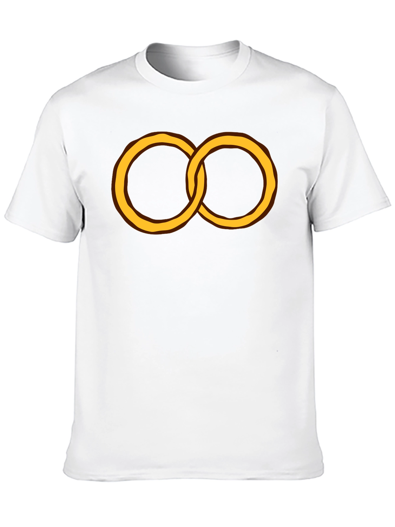 Black Linked Rings Graphic Black Tee view 10