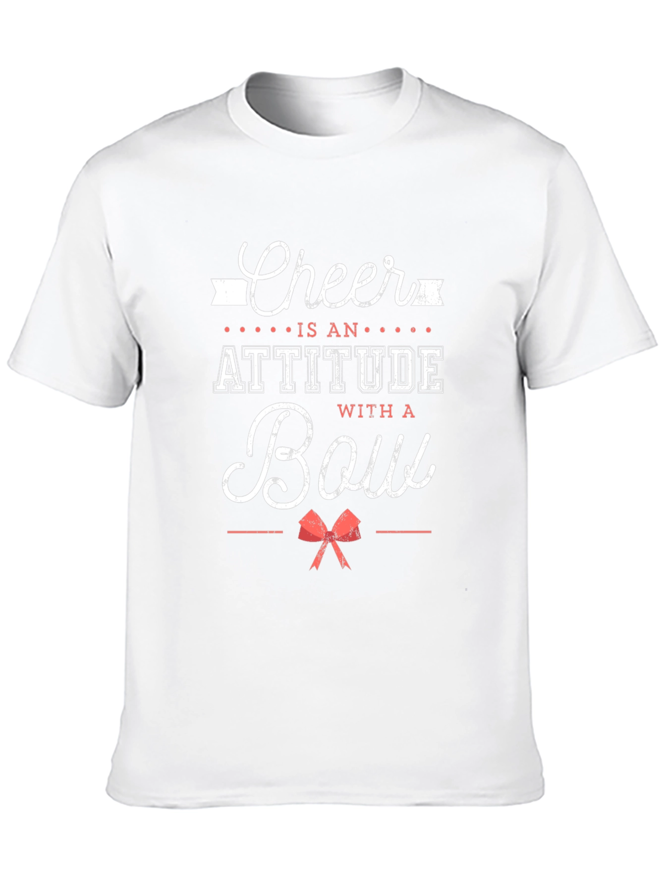 Black Cheer Attitude Bow Graphic Tee view 10