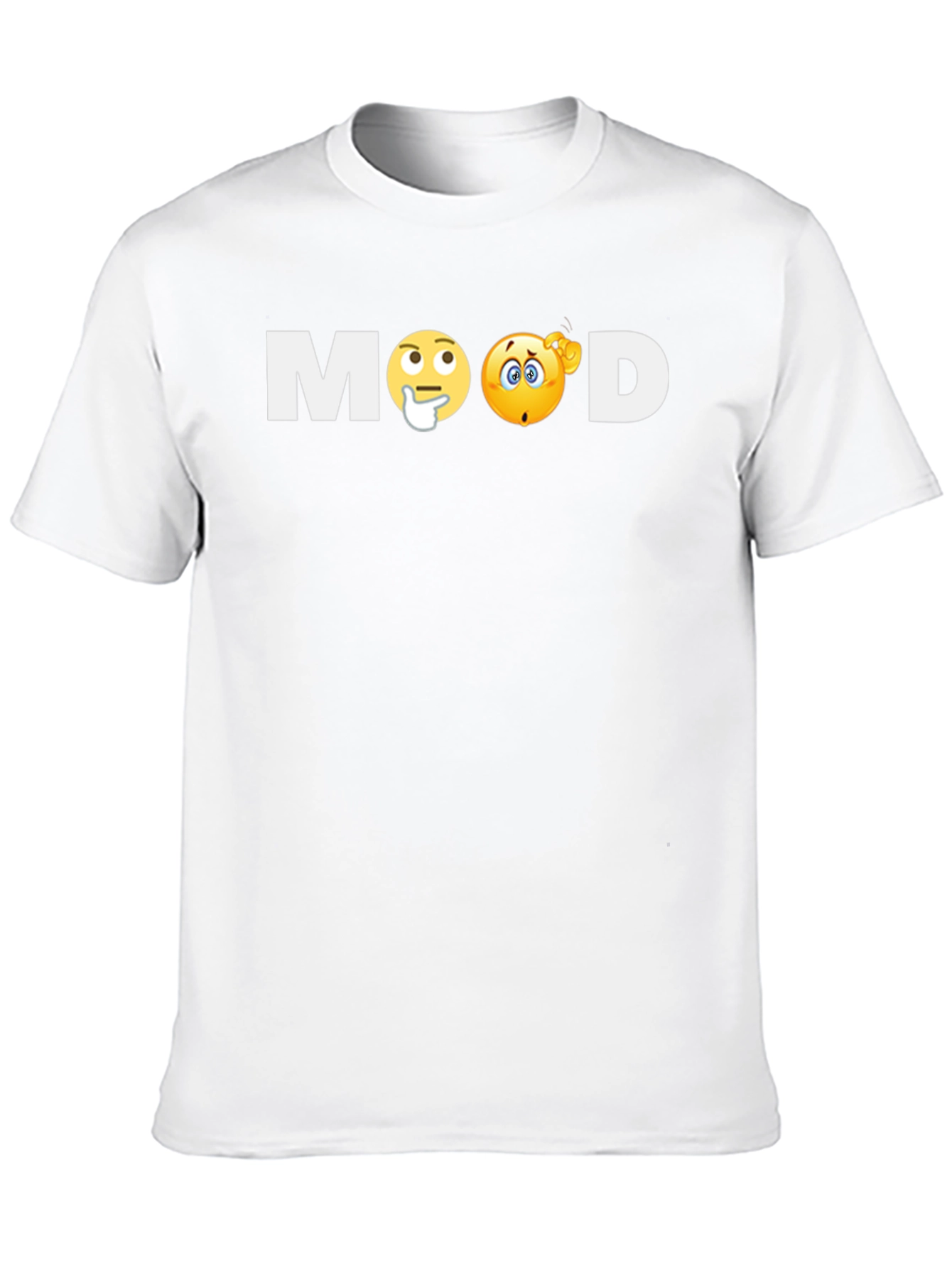 Black Mood Emoji Graphic T-Shirt - Soft Cotton Blend view 10