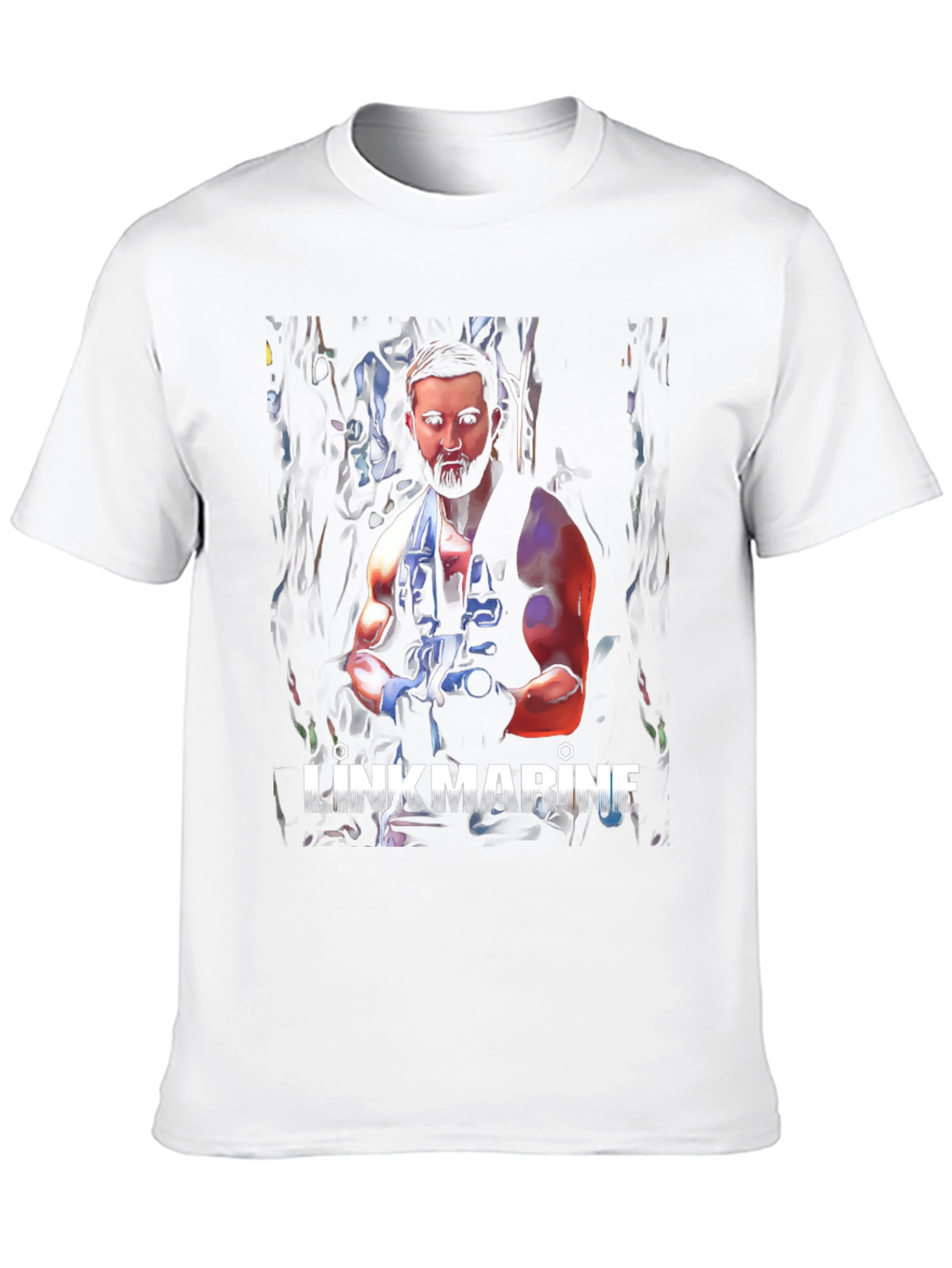 Black Link Marine Graphic T-Shirt - Black view 10