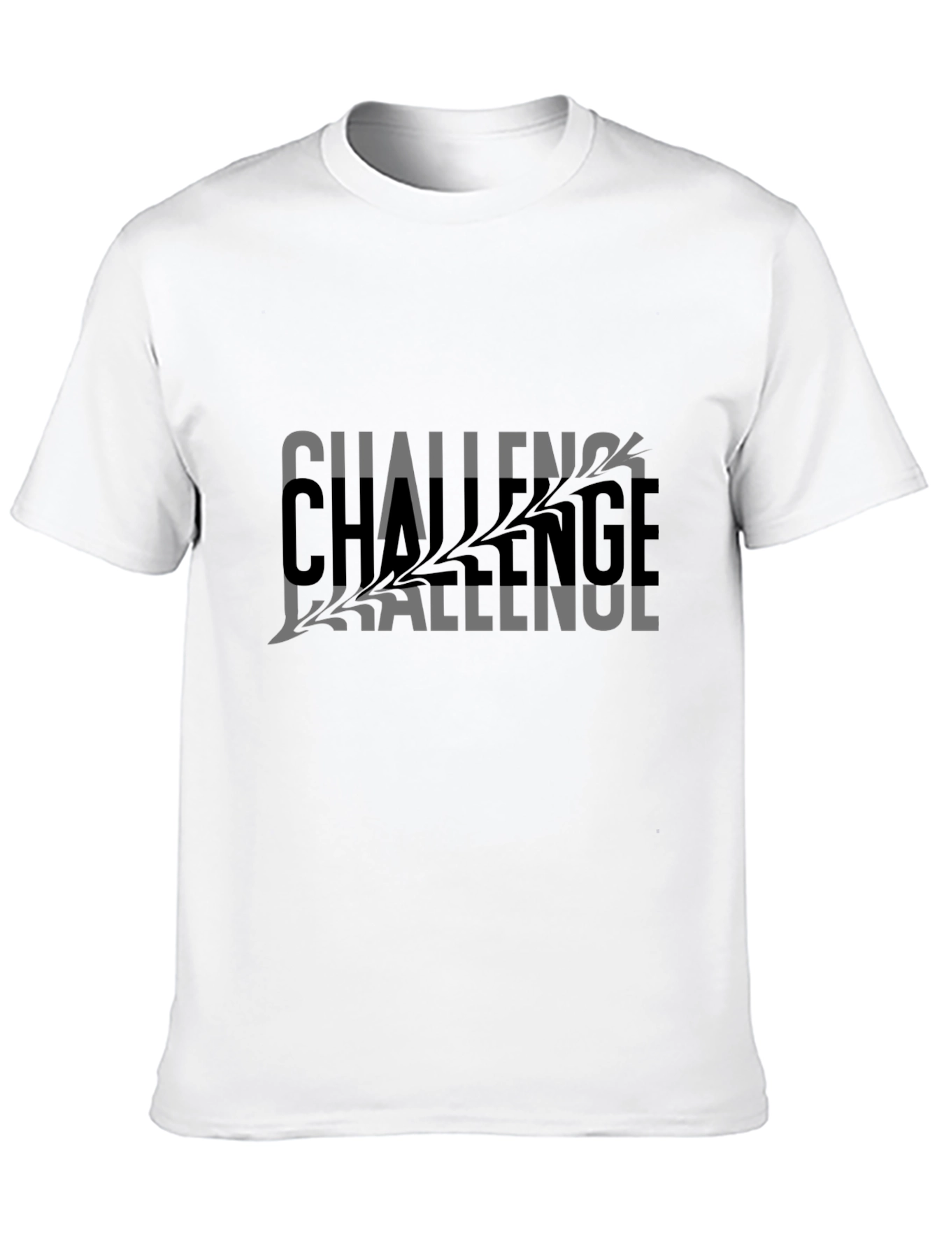 Black Challenge Graphic Black T-Shirt view 10