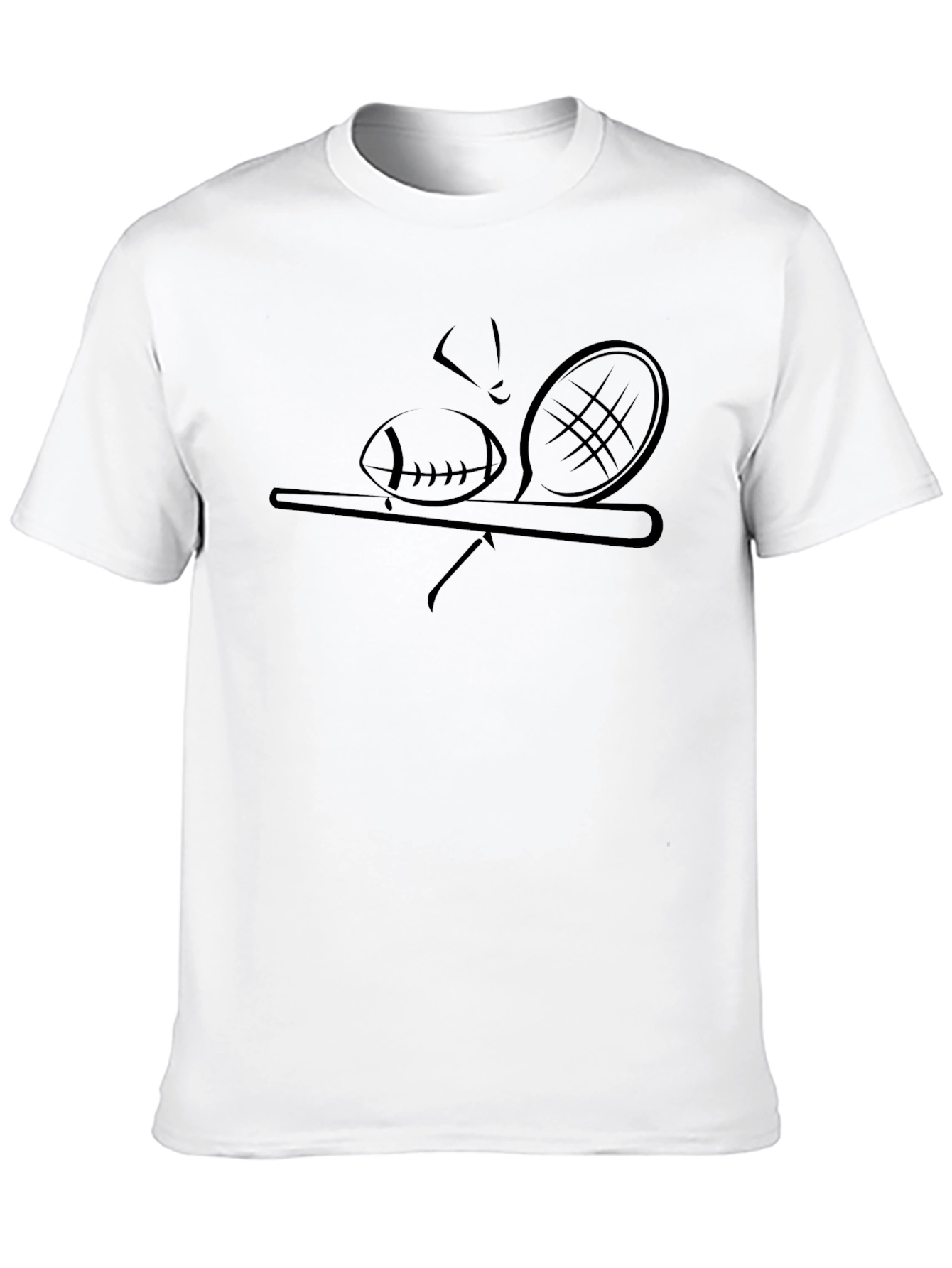 Black Sports Graphic Black T-Shirt view 10