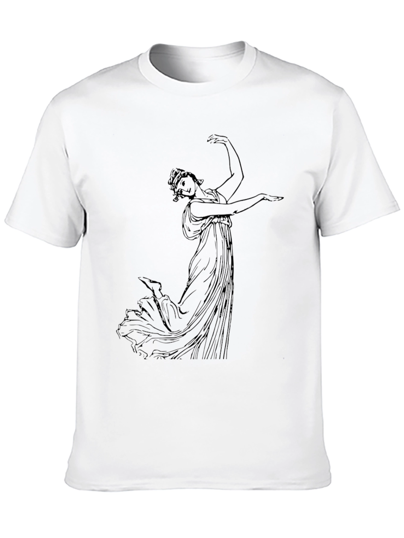 Classical Art Black T-Shirt - Artistic Graphic Tee - 10
