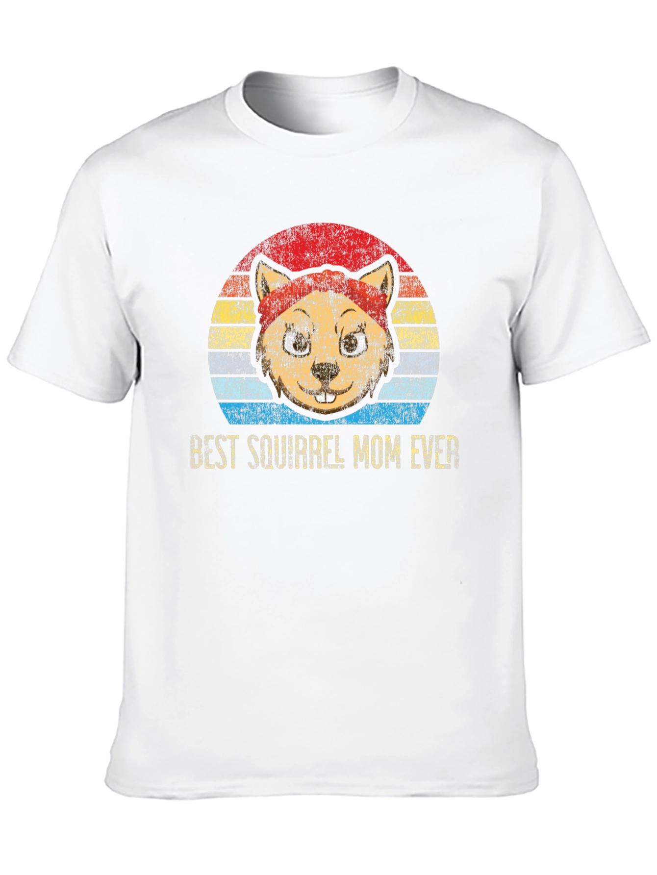 Black Best Squirrel Mom Ever T-Shirt Vintage Style view 10