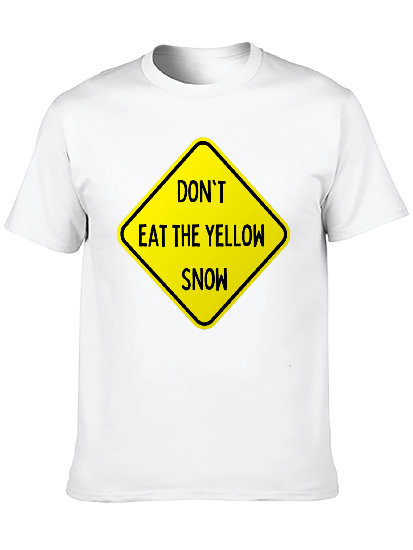 Black Don't Eat Yellow Snow Graphic Tee view 10