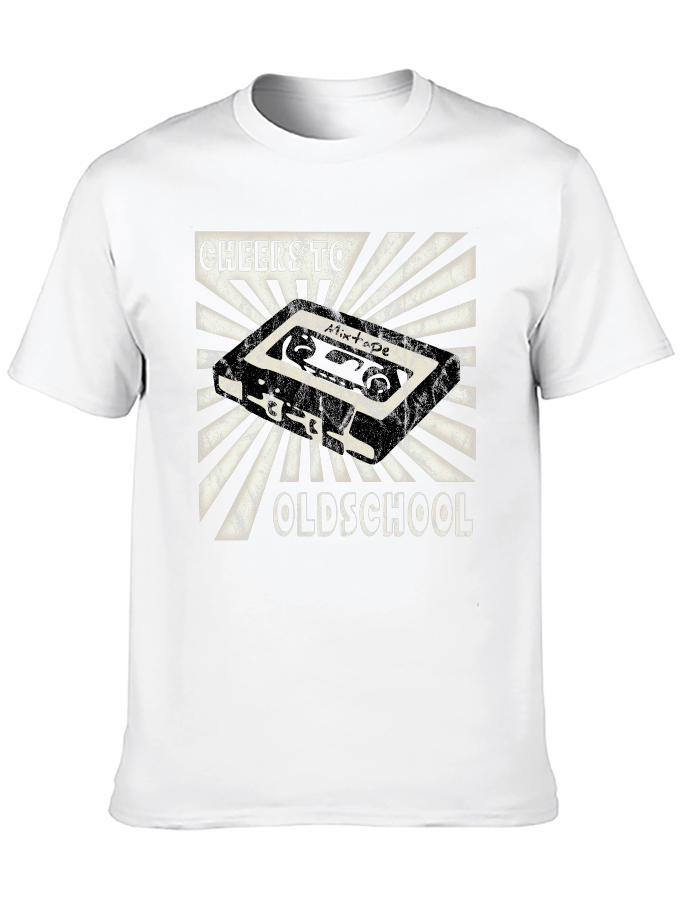 Black Cheers to Oldschool Mixtape Graphic T-Shirt view 10