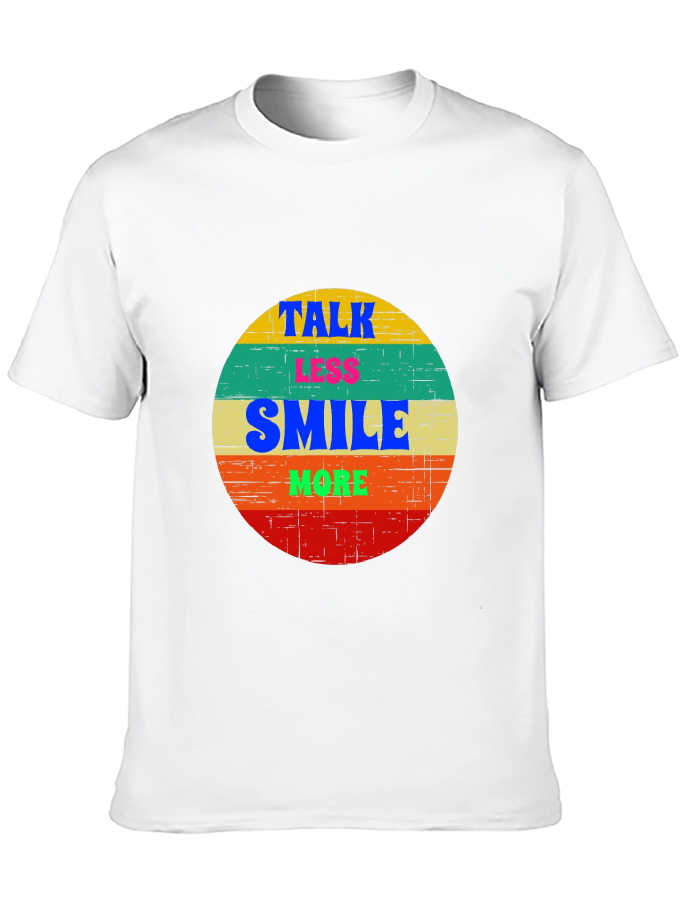 Black Talk Less Smile More Graphic Tee view 10
