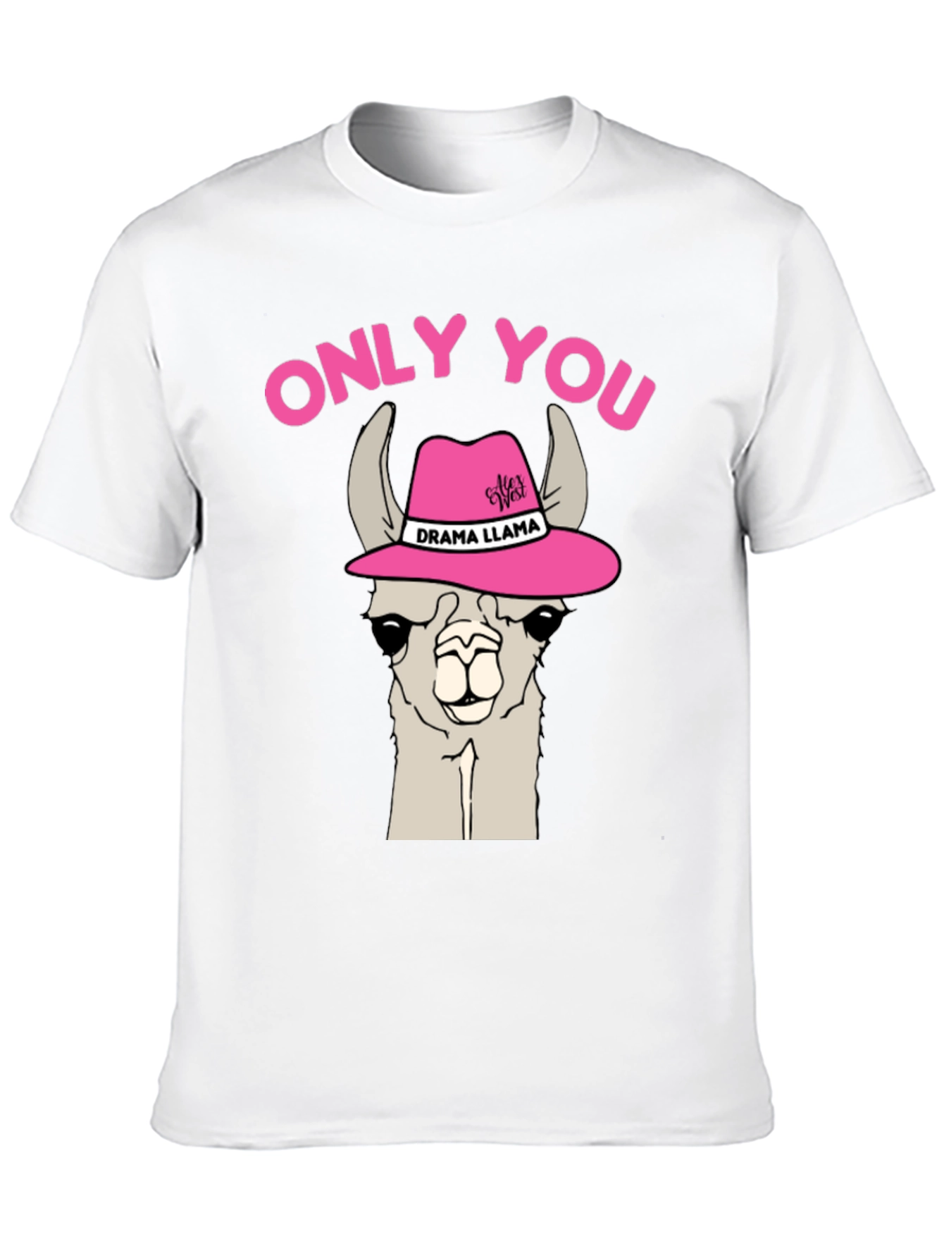 Black Drama Llama Graphic T-Shirt - Only You Novelty Tee view 10
