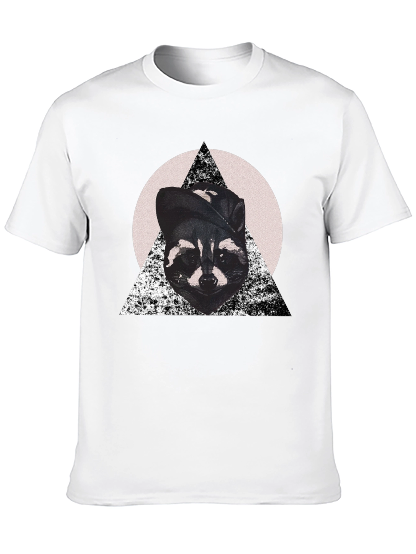 Black Cool Raccoon Graphic Tee view 10