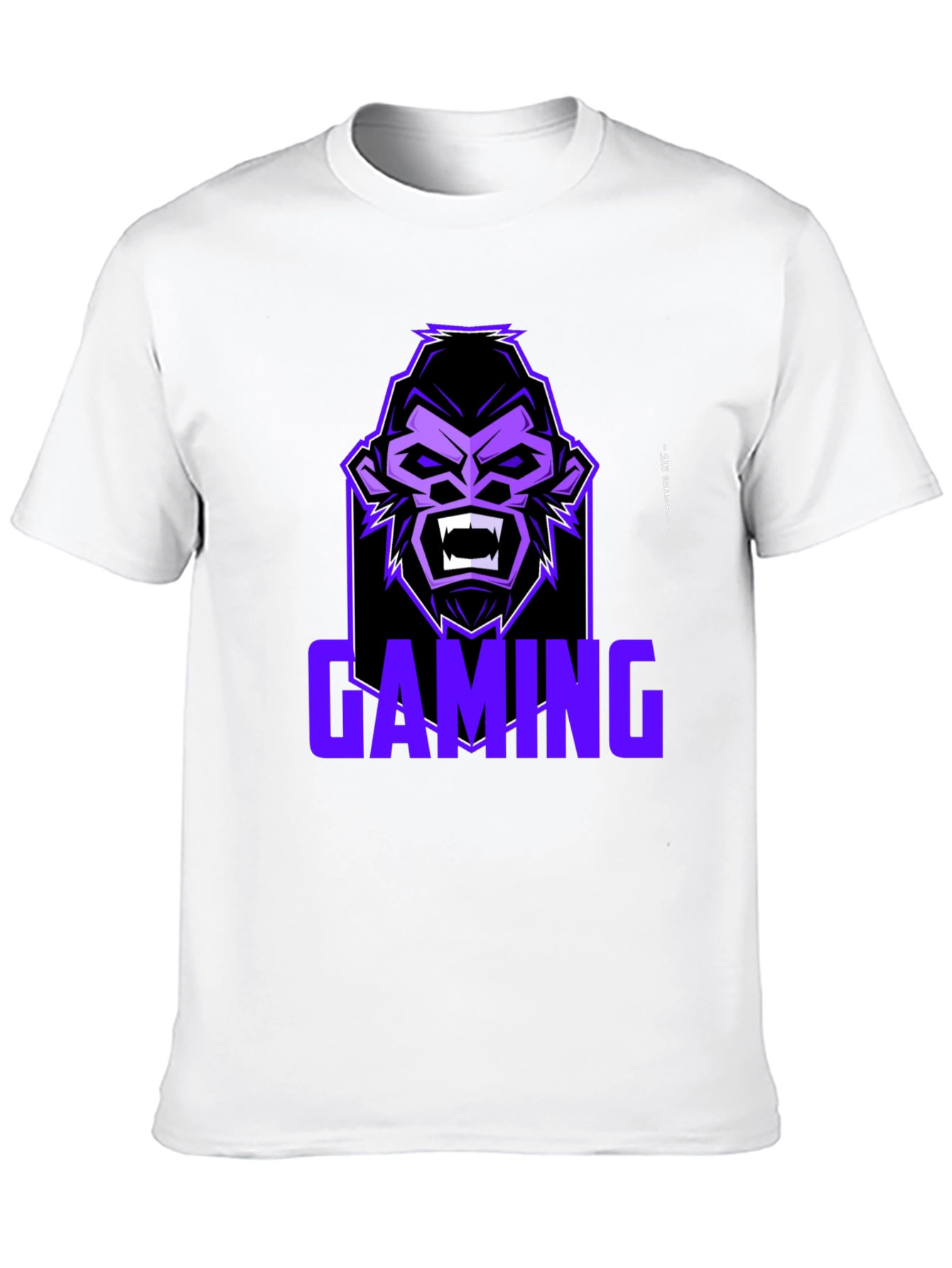 Black Gaming Gorilla Graphic Tee view 10