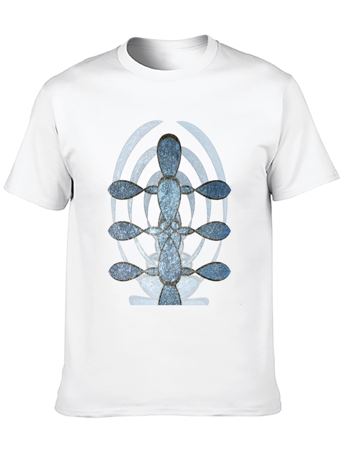 Black Abstract Graphic Print Black T-Shirt view 10