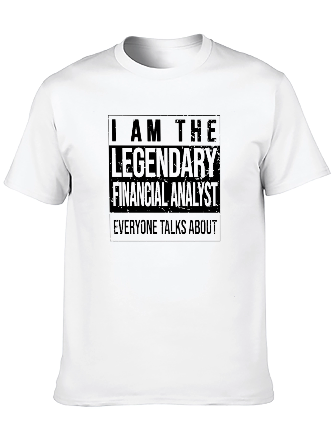 Black Legendary Financial Analyst Graphic T-Shirt view 10