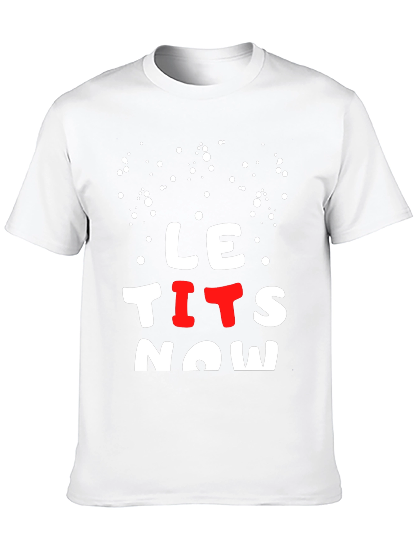 Black LE TITS NOW Funny Graphic Tee view 10