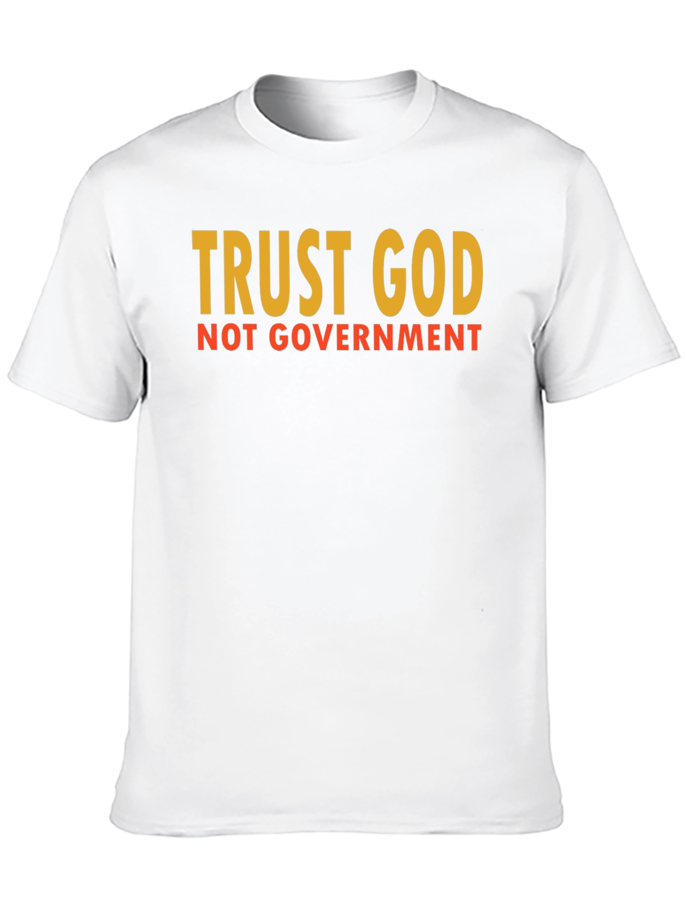 Black Trust God Not Government Graphic Tee view 10