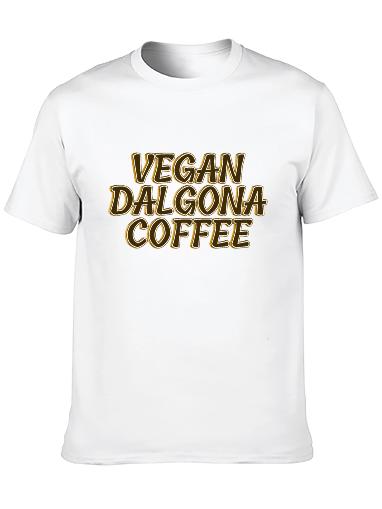 Black Vegan Dalgona Coffee Graphic Tee view 10