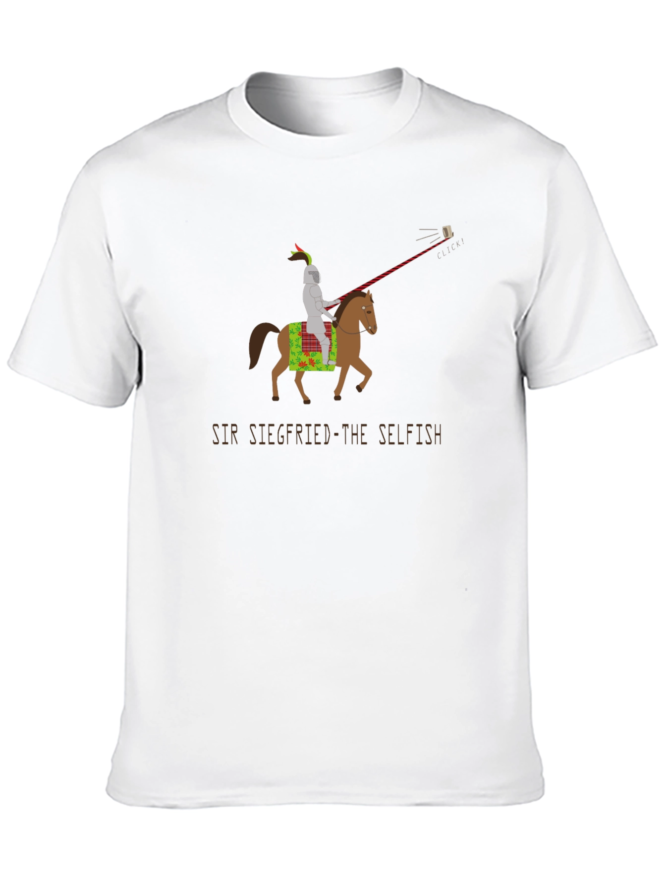 Black Sir Siegfried Selfie T-Shirt view 10